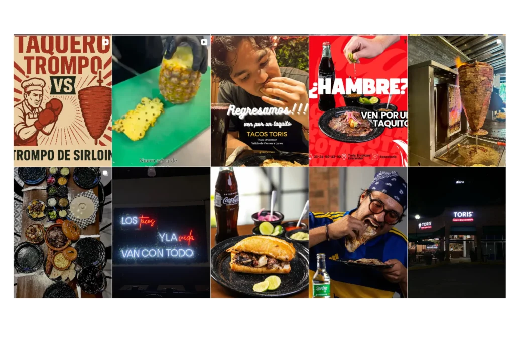 Gestión de redes sociales en Guadalajara - Tacos Toris