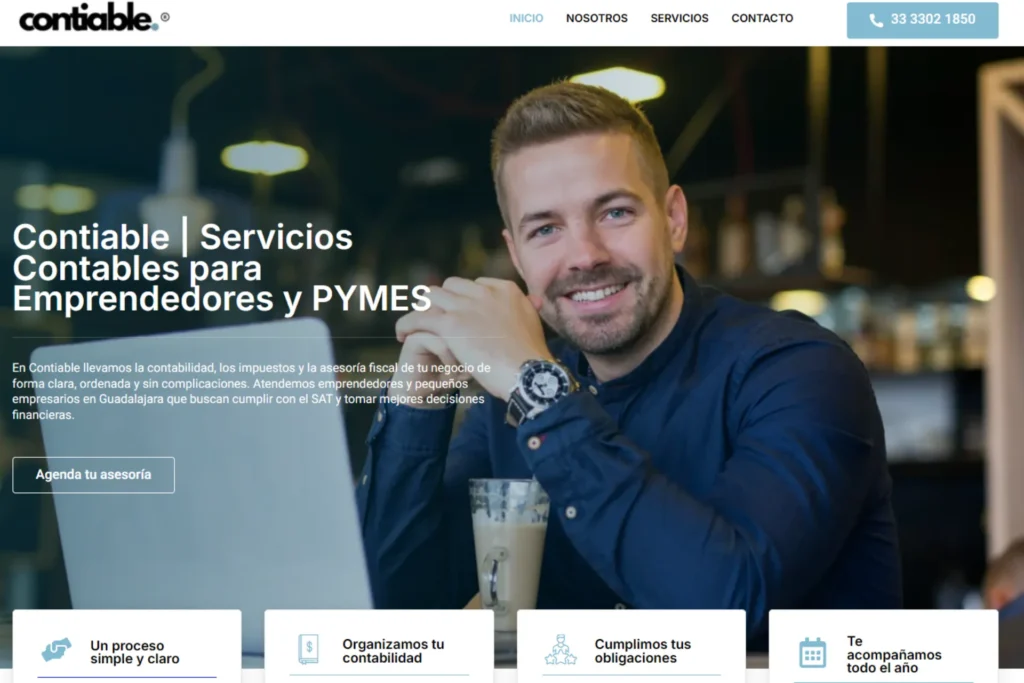 Diseño web para Contiable en Guadalajara - UP Digital