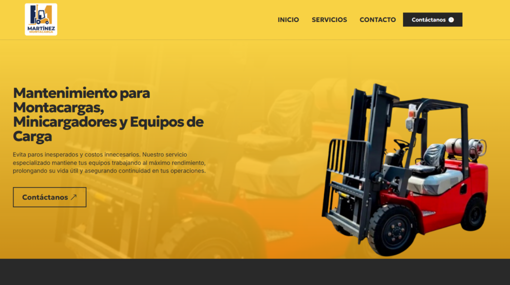 Diseño web para empresa de montacargas en Guadalajara - UP Digital